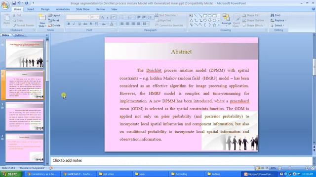 IEEE 2014 JAVA IMAGE SEGMENTATION BY DIRICHLET PROCESS MIXTURE MODEL WITH GENERALIZED MEAN смотреть онлайн