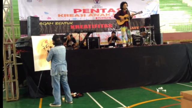 Agusugih Painting Demo colaboration, Gitar, karinding, WS Rendra смотреть онлайн