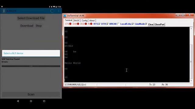 BL600 OTA v.2.19.1.2 (Bluetooth Low Energy Development) смотреть онлайн