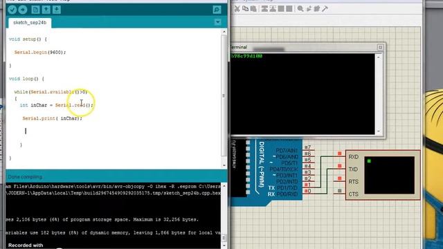 Tutorial 07E : USART How to Read Character from Arduino Serial Terminal (Bangla) ? смотреть онлайн