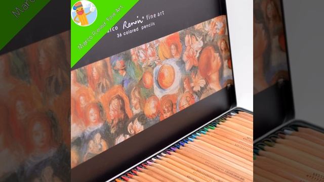 Цветные карандаши для рисования 36 цвета Renoir Fine Art Марко в металлическом кейсе смотреть онлайн