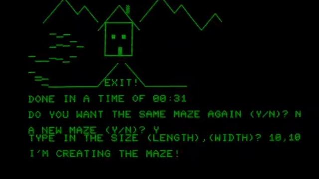 Irrgarten (3D Maze Generator) English Version - Commodore PET 4032 - Real Hardware смотреть онлайн