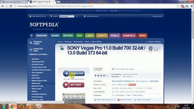 How to download Sony Vegas [ Windows 7 / Xp / Vista ] 720p смотреть онлайн