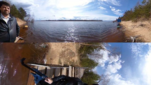 Борский апрельский пейзаж 360 VR смотреть онлайн