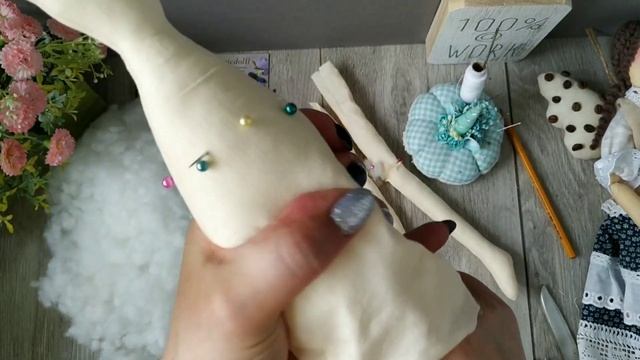 МК#1 Кофейная Фея. Шьём тело Феи. Тильда своими руками. Кофейный Ангел. HandMade смотреть онлайн