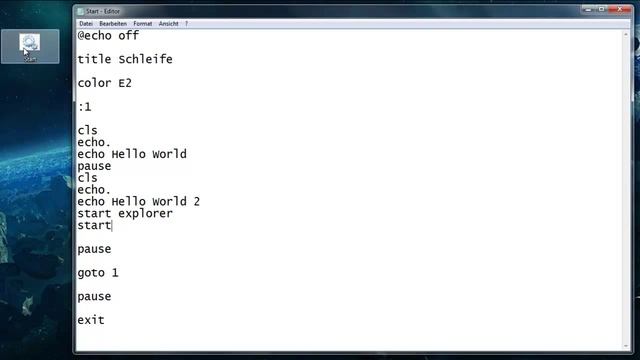 Einfache Batch Porgrammierung Part 7 Start смотреть онлайн