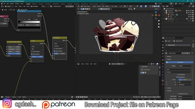 Anime Style ICE CREAM | Blender 3.4 | CGDASH смотреть онлайн