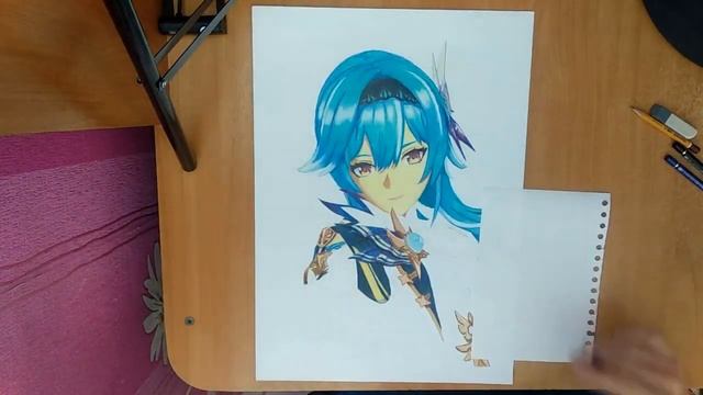 Drawing/Speed Drawing Eula (Genshin Impact) смотреть онлайн