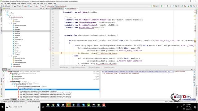 Kotlin Android Tutorial - Nearby Places part 4 : Show Directions смотреть онлайн