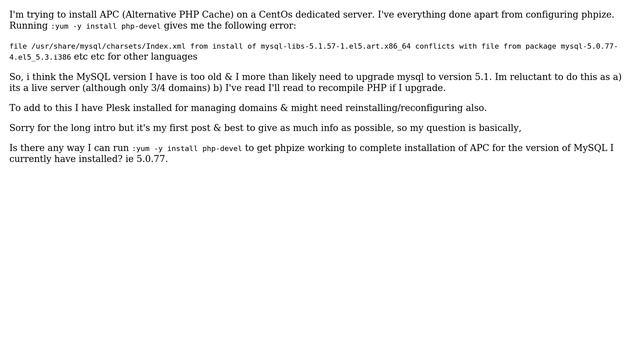 DevOps & SysAdmins: Conflicts with file from package mysql-5.0.77 (2 Solutions!!) смотреть онлайн
