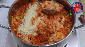 Овощной салат с рисом на зиму «Завтрак туриста»