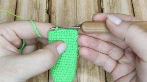 Идеально ровные столбики без накида без смещения