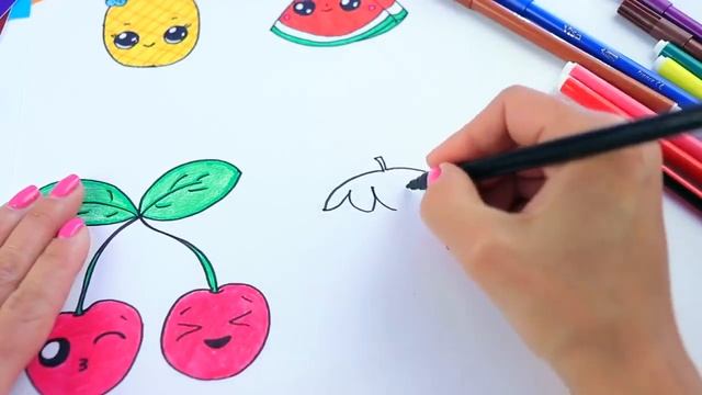 Loom Planet! KAWAII РИСУНКИ _ Как нарисовать КАВАЙНЫЕ ФРУКТЫ _ DIY Kawaii смотреть онлайн