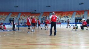 Японский мини-волейбол. игра команд "СГУ мужчины" -  "СГУ юноши"