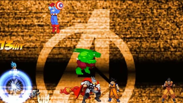 The Avengers (Marvel Comics) vs Dragon Ball Saiyans - (DBZ) Ultimate Mugen Fight Turbo смотреть онлайн