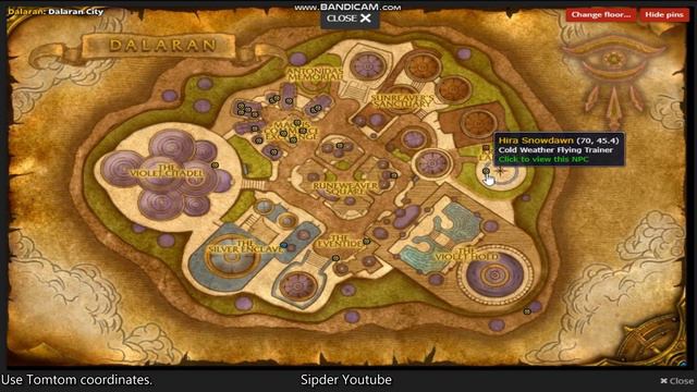 Dalaran Flying Trainer WoW Lich King смотреть онлайн