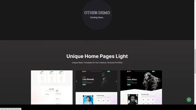 Elito - Creative Portfolio React Template responsive modern смотреть онлайн