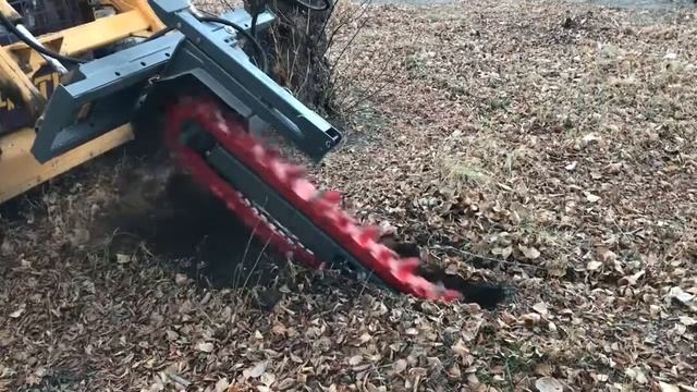 Траншеекопатель на минипогрузчик смотреть онлайн