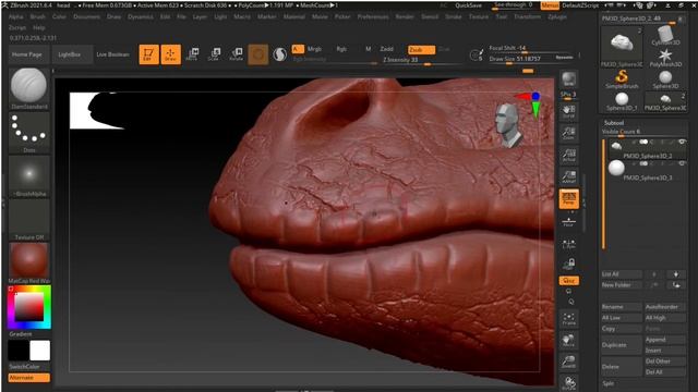 ZBrush, голова дракона [SpeedArt] смотреть онлайн