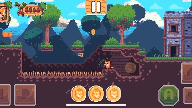 Foxyland 2: Level 1-2 (All Foxcoins) IOS Gameplay Walkthrough (HD) смотреть онлайн
