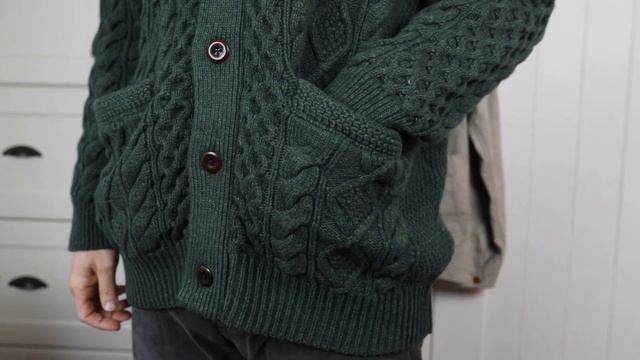 Flint and Tinder: Aran Cable Knit Cardigan смотреть онлайн