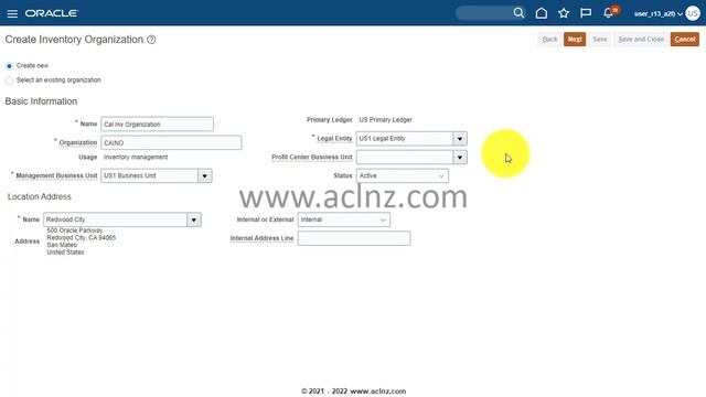 How to fix missing Profit Centre BU in Inventory Org creation in Oracle Fusion Inv Cloud (R13/v 21D смотреть онлайн
