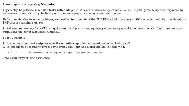 DevOps & SysAdmins: Magento's cron.php: Persistent or not? Why putting it into cron? смотреть онлайн