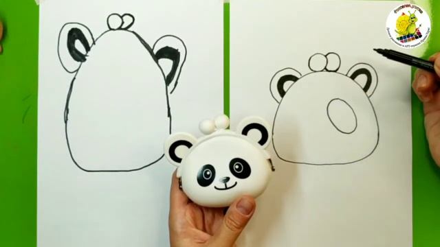 ПАНДА-КОШЕЛЕК / Как нарисовать смотреть онлайн