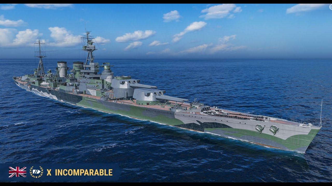 Линкор INCOMPARABLE 223К Урона! Кракен Мир кораблей World Of Warships