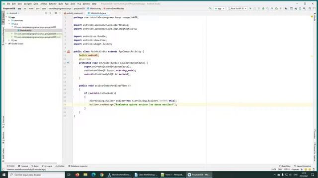 Curso de Android con Java: Clase AlertDialog y su formato mas simple смотреть онлайн