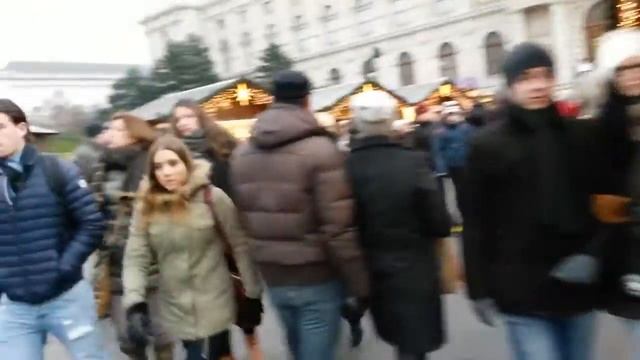 Австрия #109: Рождественский базарчик на Maria-Theresien-Platz (Christmas Market) смотреть онлайн