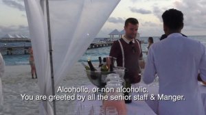 Diamonds Thudufushi review Part 4 | Sunset cocktail party & canapés a Invite from the manager,
