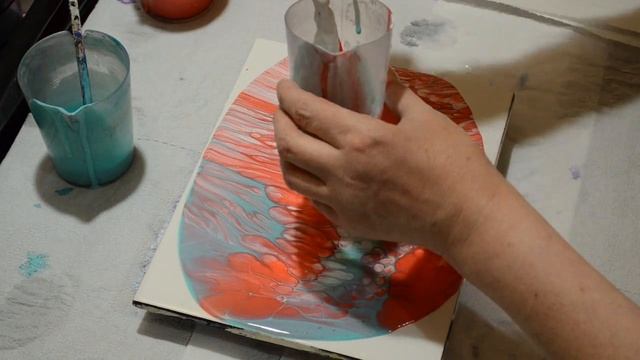 Акриловая заливка Puddle Pour без силикона. смотреть онлайн