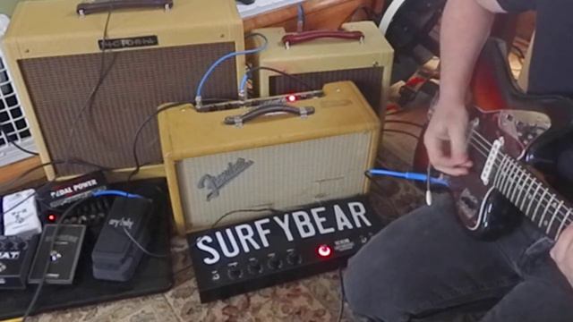 Reverb Battle Surfy Bear Fights a Fender reverb Unit смотреть онлайн