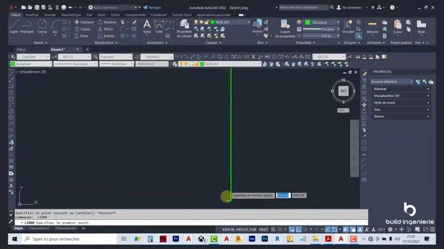 AutoCAD tutorial Français | Dessin des murs intérieurs sur AutoCAD (6/16) смотреть онлайн