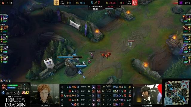 GG vs 100 | Week 7 Day 1 S12 LCS Summer 2022 | Golden Guardians vs 100 Thieves W7D1 Full Game смотреть онлайн