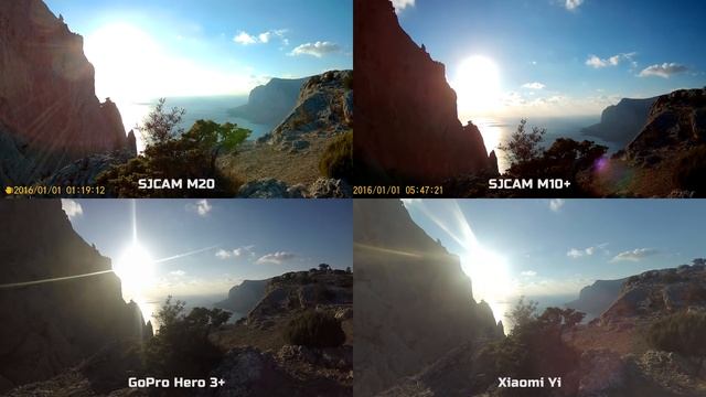 Сравнение экшн камер Xiaomi Yi, GoPro Hero 3+ Silver Edition, SJCAM SJ4000+, SJCAM M10+, SJCAM M20 смотреть онлайн