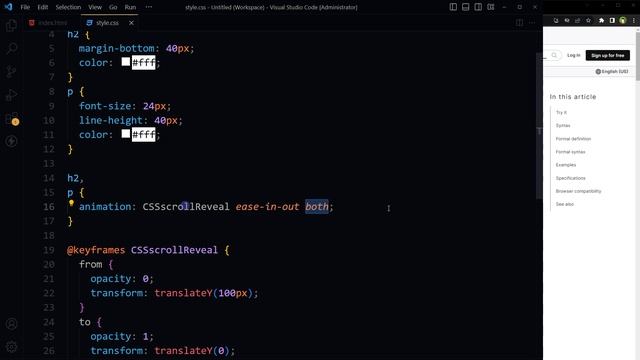 You Don't Need JavaScript for Scroll Reveal Animation | Vanilla CSS Scroll Reveal Tutorial смотреть онлайн