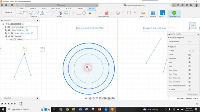 Constraints In Fusion360