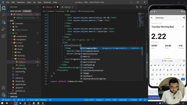 React Native Vector Icons in Nike Run Club Clone [4] | Production Level Application смотреть онлайн