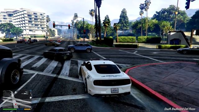 GTA V Ford Mustang da Policia смотреть онлайн