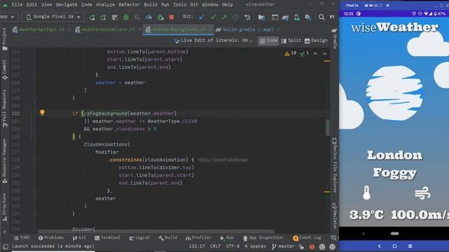 Live Coding #androiddev #kotlin #JetpackCompose: Simple Weather App Animations смотреть онлайн