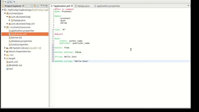 Spring boot yaml configuration part -2 (19) смотреть онлайн