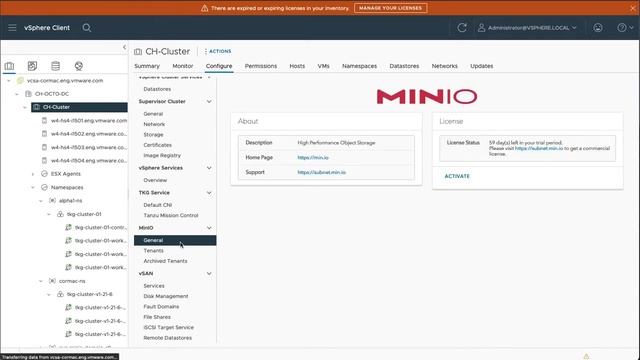 vSphere with Tanzu - vSphere Services - vSAN DPp with MinIO S3 Object Store смотреть онлайн