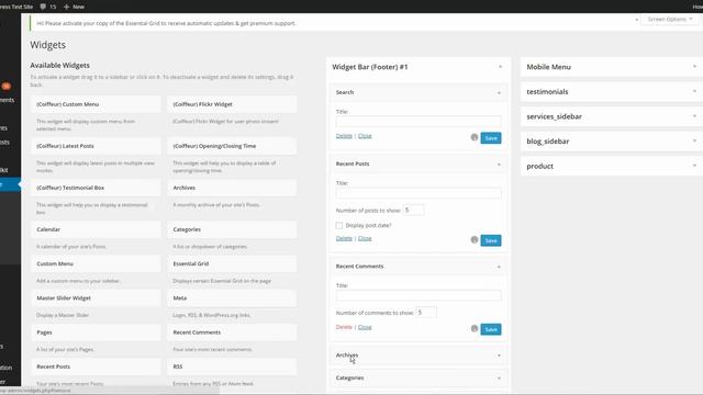 Essentials Grid - Master Slider - Widgets - Menus - Coiffeur WordPress Theme смотреть онлайн