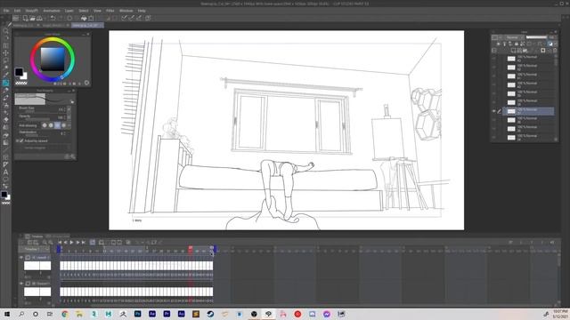 Clip Studio Paint - How to extend an animation смотреть онлайн