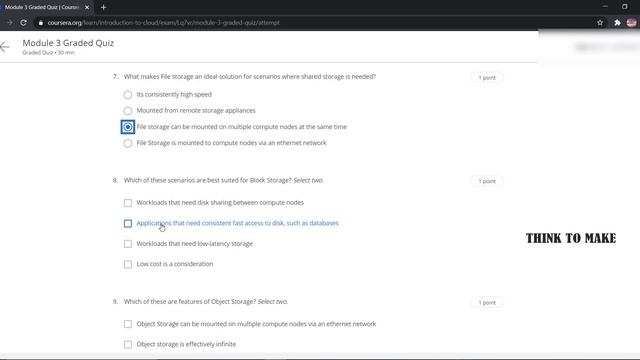 Introduction to Cloud Computing, week(1-5) All Quiz Answers with Assignments. смотреть онлайн