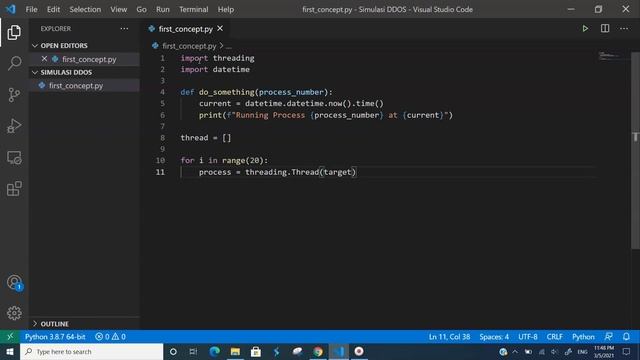 Simulasi Serangan DDOS dengan Python (episod 2) - Multithreading смотреть онлайн