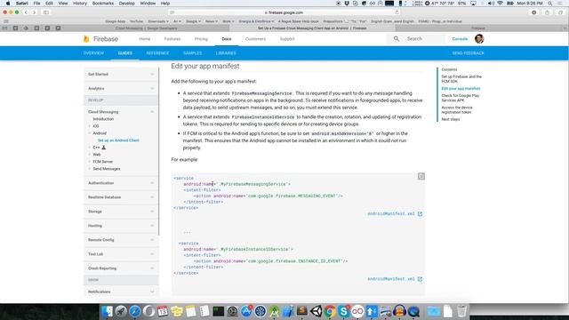 Firebase Cloud Messaging step by step смотреть онлайн