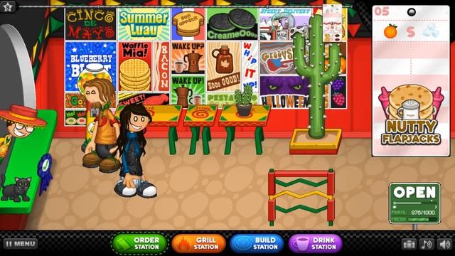 Papa's Pancakeria HD - All Cinco De Mayo Toppings Unlocked